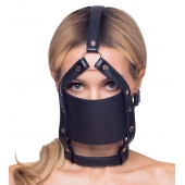 Черный намордник с кляпом-шаром Head Harness With A Gag - Orion - купить с доставкой в Ставрополе