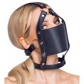 Черный намордник с кляпом-шаром Head Harness With A Gag - Orion - купить с доставкой в Ставрополе