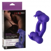 Фиолетовое эрекционное виброкольцо с двумя моторами Silicone Rechargeable Triple Orgasm Enhancer - California Exotic Novelties - в Ставрополе купить с доставкой