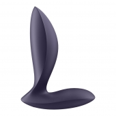 Фиолетовый анальный вибростимулятор Power Plug - Satisfyer - в Ставрополе купить с доставкой