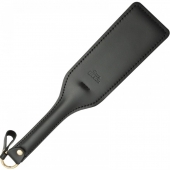 Черная кожаная шлепалка SitaBlack - 30 см. - Sitabella - купить с доставкой в Ставрополе