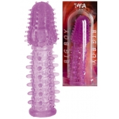 Фиолетовая насадка, удлиняющая половой член - 13,5 см. - Toyfa Basic - в Ставрополе купить с доставкой