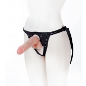 Страпон с поясом Harness - 19 см. - LOVETOY (А-Полимер) - купить с доставкой в Ставрополе