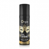 Съедобный гель Dual Vibe Pina Colada с эффектом вибрации и вкусом коктейля пина колада - 15 мл. - ORGIE - купить с доставкой в Ставрополе