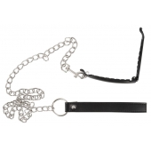 Зажим для половых губ с поводком Pussy Clamp With A Leash - Orion - купить с доставкой в Ставрополе