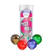 Ароматизированный лубрикант Hot Ball Mix на масляной основе (4 шарика по 3 гр.) - HotFlowers - купить с доставкой в Ставрополе