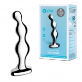 Стальной анальный фаллоимитатор для простаты Stainless Steel Anal Beads - 13 см. - b-Vibe - в Ставрополе купить с доставкой