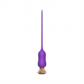 Фиолетовый тонкий стимулятор Nipple Vibrator - 23 см. - I-MOON - купить с доставкой в Ставрополе