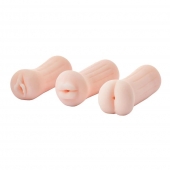 Набор из 3 мастурбаторов The Girl Next Door Tina - Dream Toys - в Ставрополе купить с доставкой