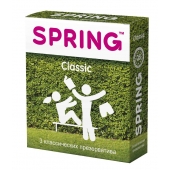 Классические презервативы SPRING CLASSIC - 3 шт. - SPRING - купить с доставкой в Ставрополе