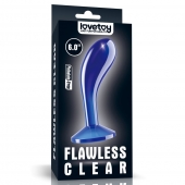 Синяя анальная втулка Flawless Clear Prostate Plug 6.0 - 15 см. - Lovetoy - в Ставрополе купить с доставкой