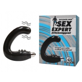 Чёрный массажёр простаты серии Sex Expert - Sex Expert - в Ставрополе купить с доставкой