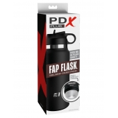 Черный мастурбатор в виде бутылки Fap Flask - Pipedream - в Ставрополе купить с доставкой
