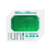 Зеленый мастурбатор-стимулятор Tenga Uni Emerald - Tenga - в Ставрополе купить с доставкой