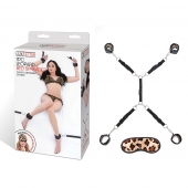 Леопардовая фиксация на матрас для рук и ног Classic Bedspreader - Lux Fetish - купить с доставкой в Ставрополе