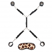 Леопардовая фиксация на матрас для рук и ног Classic Bedspreader - Lux Fetish - купить с доставкой в Ставрополе