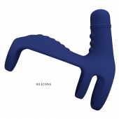 Синяя вибронасадка на пенис Vibrating Penis Sling - Baile - в Ставрополе купить с доставкой