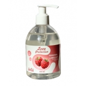 Лубрикант на водной основе Love Protection Raspberry с ароматом малины - 300 мл. - Lola Games - купить с доставкой в Ставрополе