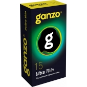 Прозрачные ультратонкие презервативы Ganzo Ultra thin - 15 шт. - Ganzo - купить с доставкой в Ставрополе