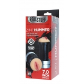 Двусторонний мастурбатор REALSTUFF 2 IN 1 HUMMER MOUTH   VAGINA - ротик и вагина - Dream Toys - в Ставрополе купить с доставкой