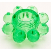 Зеленое эрекционное кольцо-цветок - Toyfa Basic - в Ставрополе купить с доставкой