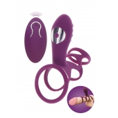 Фиолетовая эрекционная вибронасадка Halo Halo C-Ring Sleeve - Toy Joy - в Ставрополе купить с доставкой