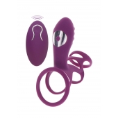 Фиолетовая эрекционная вибронасадка Halo Halo C-Ring Sleeve - Toy Joy - в Ставрополе купить с доставкой