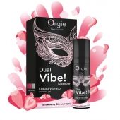 Съедобный жидкий вибратор Dual Vibe! со вкусом клубничного джина с тоником - 15 мл. - ORGIE - купить с доставкой в Ставрополе