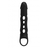 Черная насадка-удлинитель Vibrating Extender With Remote с вибрацией - Dream Toys - в Ставрополе купить с доставкой
