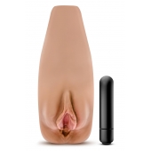 Маструбатор-вагина с вибрацией Soft   Wet Renata Realistic Tan Masturbator - Blush Novelties - в Ставрополе купить с доставкой
