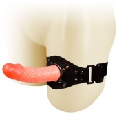 Телесный фаллос с креплением на ногу - 17 см. - Baile купить в Ставрополе с доставкой в Orgasmix.ru Телесный фаллос с креплением на ногу - 17 см. - Baile - купить с доставкой в Ставрополе