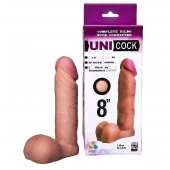 Фаллическая насадка для страпона UNICOCK 8  - 20 см. - LOVETOY (А-Полимер) - купить с доставкой в Ставрополе