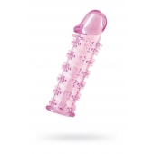 Розовая насадка на пенис с шипами - 12,5 см. - A-toys - в Ставрополе купить с доставкой