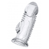 Прозрачная насадка на пенис с шипиками и коготком - 13,5 см. - A-toys - в Ставрополе купить с доставкой
