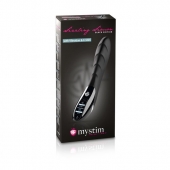 Вибратор с электростимуляцией Sizzling Simon Black Edition - 27 см. - MyStim - купить с доставкой в Ставрополе
