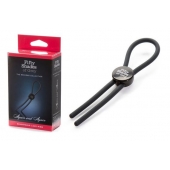 Тёмно-серое эрекционное кольцо с зажимом Again and Again Adjustable Cock Ring - Fifty Shades of Grey - в Ставрополе купить с доставкой