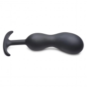 Черный массажер простаты с утяжелителями Premium Silicone Weighted Prostate Plug XL - 20,8 см. - XR Brands - в Ставрополе купить с доставкой