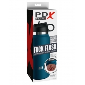 Смуглый мастурбатор-вагина в синей колбе F*ck Flask - Pipedream - в Ставрополе купить с доставкой