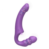 Фиолетовый безремневой страпон Straples Strap-On Dildo - Erokay - купить с доставкой в Ставрополе