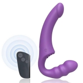 Фиолетовый безремневой страпон Straples Strap-On Dildo - Erokay - купить с доставкой в Ставрополе