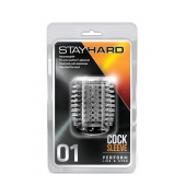 Прозрачная насадка с шипами STAY HARD COCK SLEEVE 01 CLEAR - Blush Novelties - в Ставрополе купить с доставкой