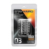 Прозрачная насадка с шипами и шишечками STAY HARD COCK SLEEVE 03 CLEAR - Blush Novelties - в Ставрополе купить с доставкой