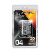 Прозрачная насадка с бороздками STAY HARD COCK SLEEVE 04 CLEAR - Blush Novelties - в Ставрополе купить с доставкой