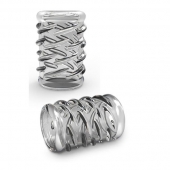 Прозрачная насадка с объёмными чёрточками STAY HARD COCK SLEEVE 06 CLEAR - Blush Novelties - в Ставрополе купить с доставкой