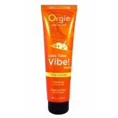 Гель с эффектом вибрации Lube Tube Vibe Medium Pina Colada - 100 мл. - ORGIE - купить с доставкой в Ставрополе