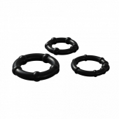 Набор из 3 черных эрекционных колец Babooom Ring Set - Adrien Lastic - в Ставрополе купить с доставкой