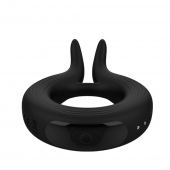 Черное эрекционное кольцо Marry Me Rechargeable Vibrating Cockring - Adrien Lastic - в Ставрополе купить с доставкой