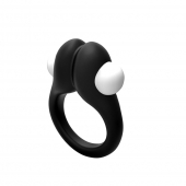 Черное эрекционное кольцо Zippy Vibrating Ring With Bullet - Adrien Lastic - в Ставрополе купить с доставкой