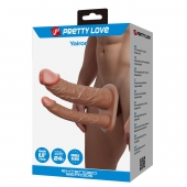 Реалистичная полая насадка на член для двойного проникновения Yairon - 17,5 см. - Baile - купить с доставкой в Ставрополе