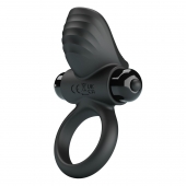 Черное эрекционное кольцо с вибрацией Adrien - Baile - в Ставрополе купить с доставкой